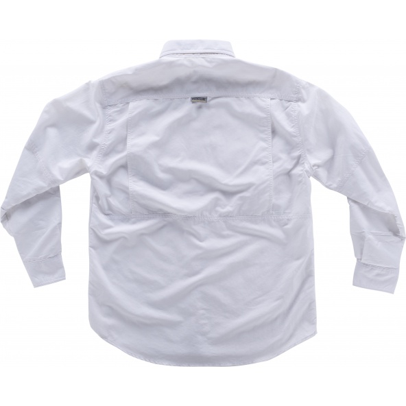 Comprar Camisa safari manga larga B8500 Blanco online bataro 3
