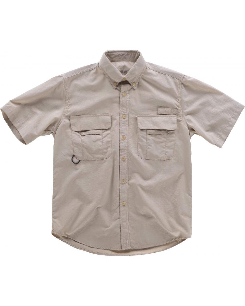 Comprar Camisa safari manga corta B8510 Beige online bataro 1