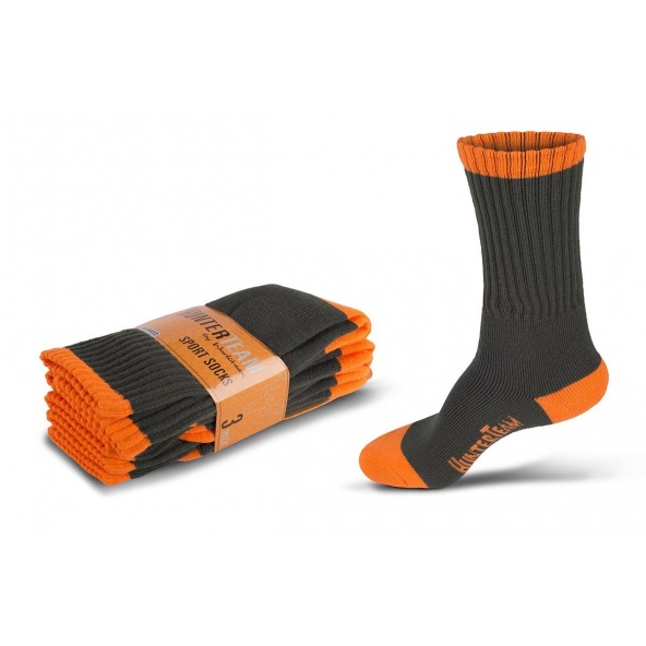 Comprar Calcetines de caza Pack 3 pares Verde Caza+Naranja AV online bataro delamte