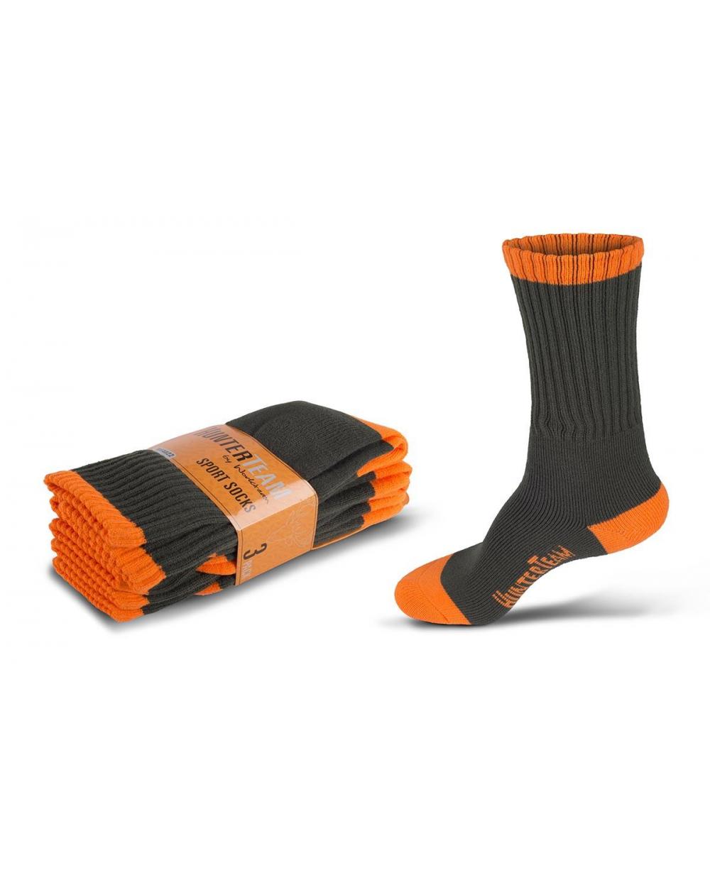 Comprar Calcetines de caza Pack 3 pares Verde Caza+Naranja AV online bataro delamte