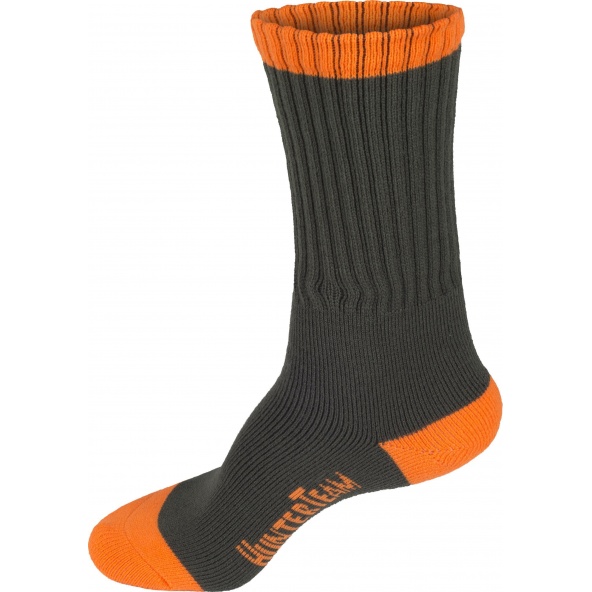  Comprar Calcetines de caza Pack 3 pares Verde Caza+Naranja AV online bataro detras