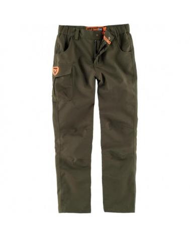 Comprar Pantalón de caza impermeable para niño Verde Caza online bataro delante