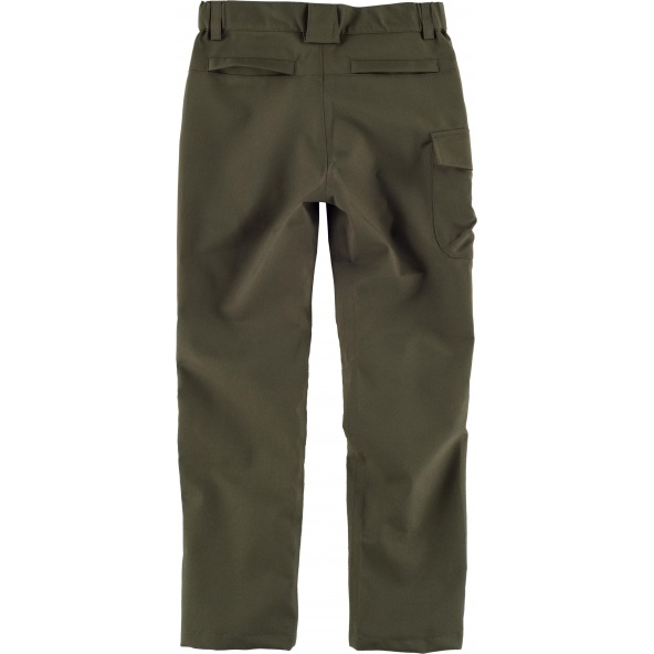 Comprar Pantalón de caza impermeable para niño Verde Caza online bataro detras