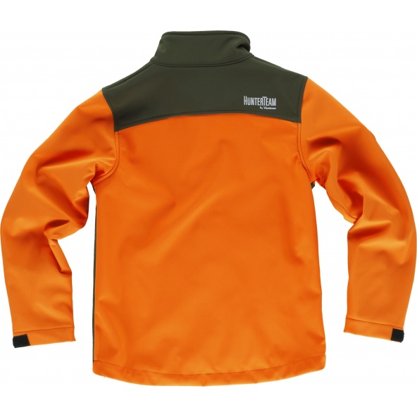 Comprar Chaqueta infantil de caza S8130 Naranja AV/Verde Caza online bataro detrás