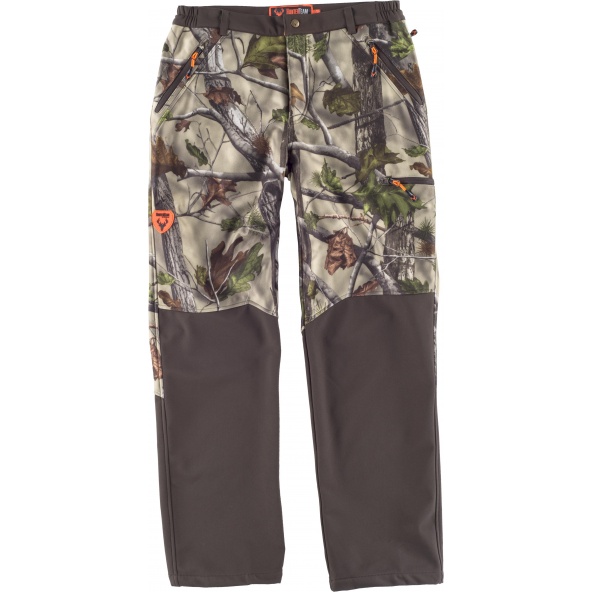 Comprar Pantalon Workshell de camuflaje S8365 Camuflaje Bosque Verde+Marrón online bataro delante