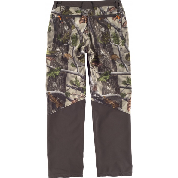 Comprar Pantalon Workshell de camuflaje S8365 Camuflaje Bosque Verde+Marrón online bataro detrás