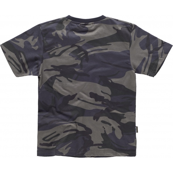 Comprar Camiseta de camuflaje S8520 Camuflage Gris+Negro online bataro detrás