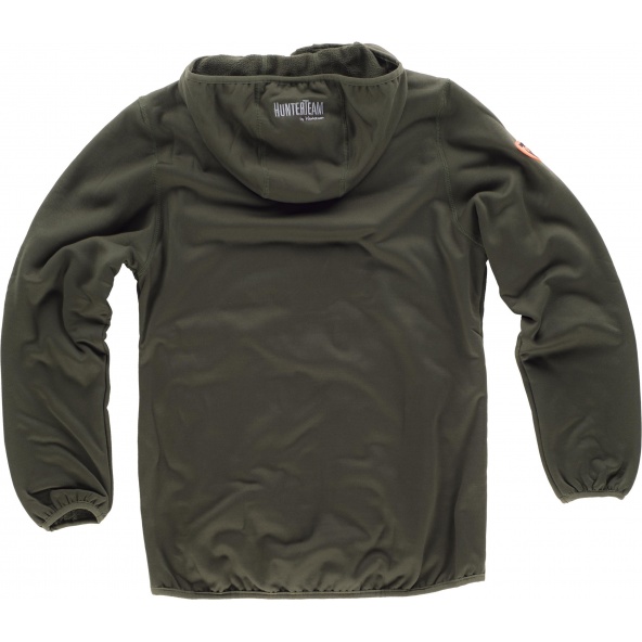 Comprar Chaqueta de camuflaje con capucha S8550 Verde Caza+Camuflage Marron online bataro detrás