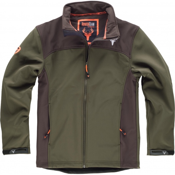 Comprar Chaqueta de caza S8600 Verde Caza/Marron online bataro delante