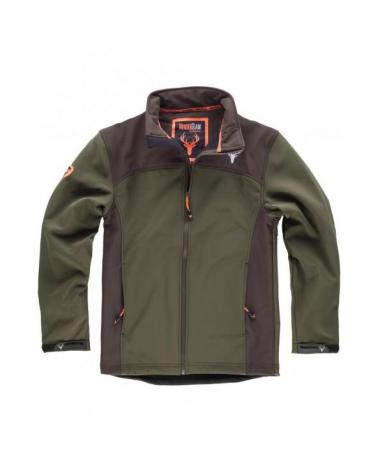 Comprar Chaqueta de caza S8600 Verde Caza/Marron online bataro delante