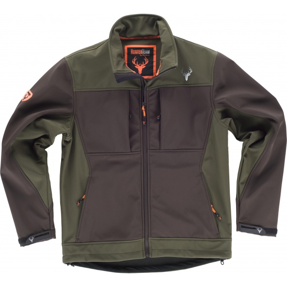 Comprar Chaqueta de caza S8620 Marron/Verde Caza online bataro delante