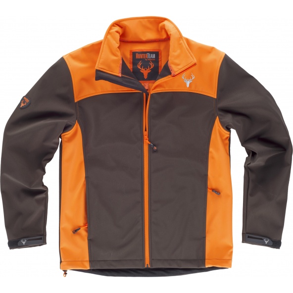 Comprar Chaqueta de caza S8630 (Gorra A.V. de regalo) Marron+Naranja A V online bataro delante