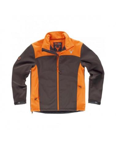 Comprar Chaqueta de caza S8630 (Gorra A.V. de regalo) Marron+Naranja A V online bataro delante