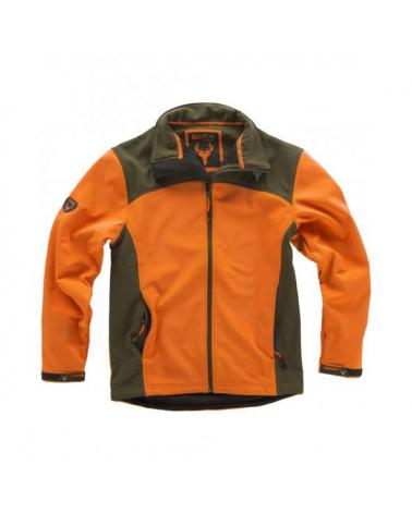 Comprar Chaqueta de caza S8630 (Gorra A.V. de regalo) Naranja AV/Verde Caza online bataro delante