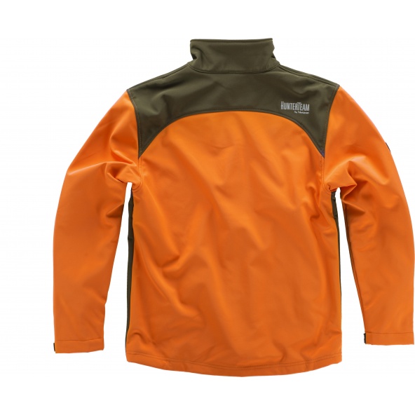 Comprar Chaqueta de caza S8630 (Gorra A.V. de regalo) Naranja AV/Verde Caza online bataro detrás