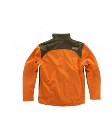 Comprar Chaqueta de caza S8630 (Gorra A.V. de regalo) Naranja AV/Verde Caza online bataro detrás