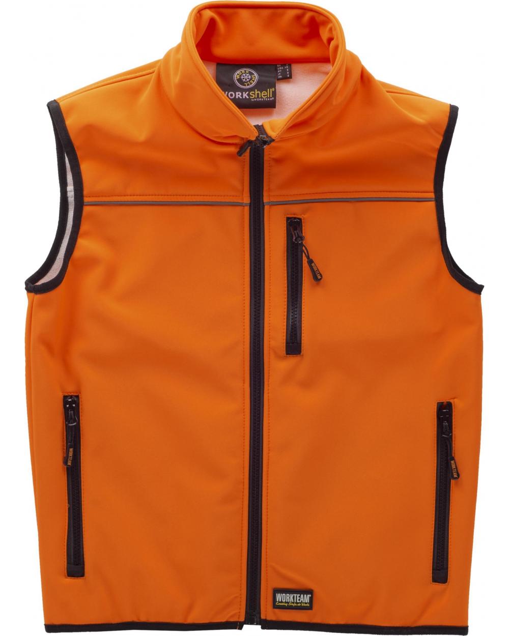 Chaleco S9320 Workshell de Caza Naranja Hunterteam