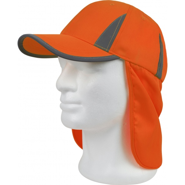 Comprar Gorra de caza con protector nuca Naranja A.V. online bataro