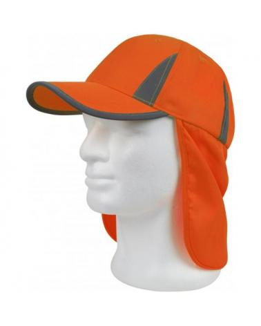 Comprar Gorra de caza con protector nuca Naranja A.V. online bataro