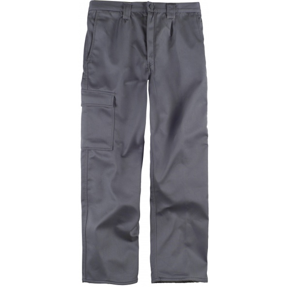 Comprar Pantalon de trabajo con interior polar B1408 Gris workteam delante