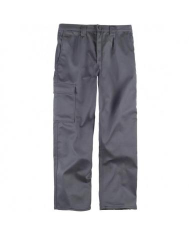 Comprar Pantalon de trabajo con interior polar B1408 Gris workteam delante