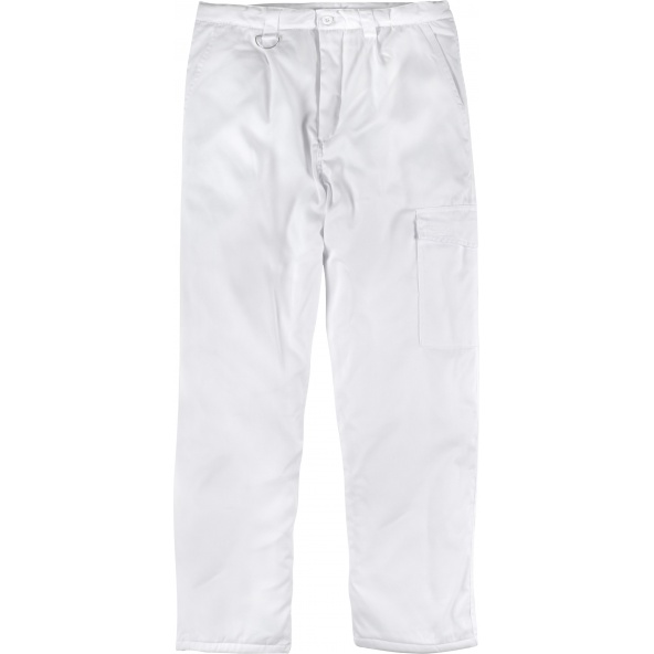 Comprar Pantalon de trabajo interior polar B1410 Blanco workteam delante