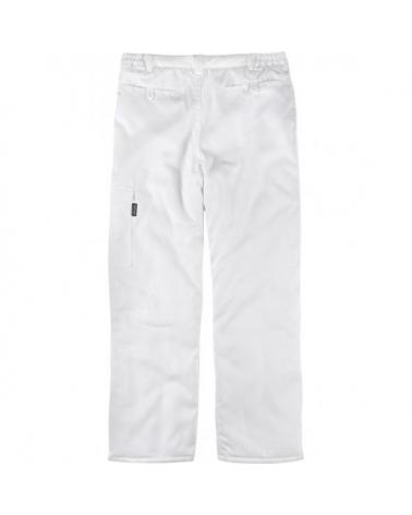 Pantalon de trabajo interior polar B1410 Blanco workteam atrás barato