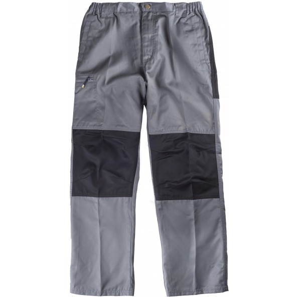 Comprar Pantalon de trabajo combinado B1411 Gris+Negro workteam delante