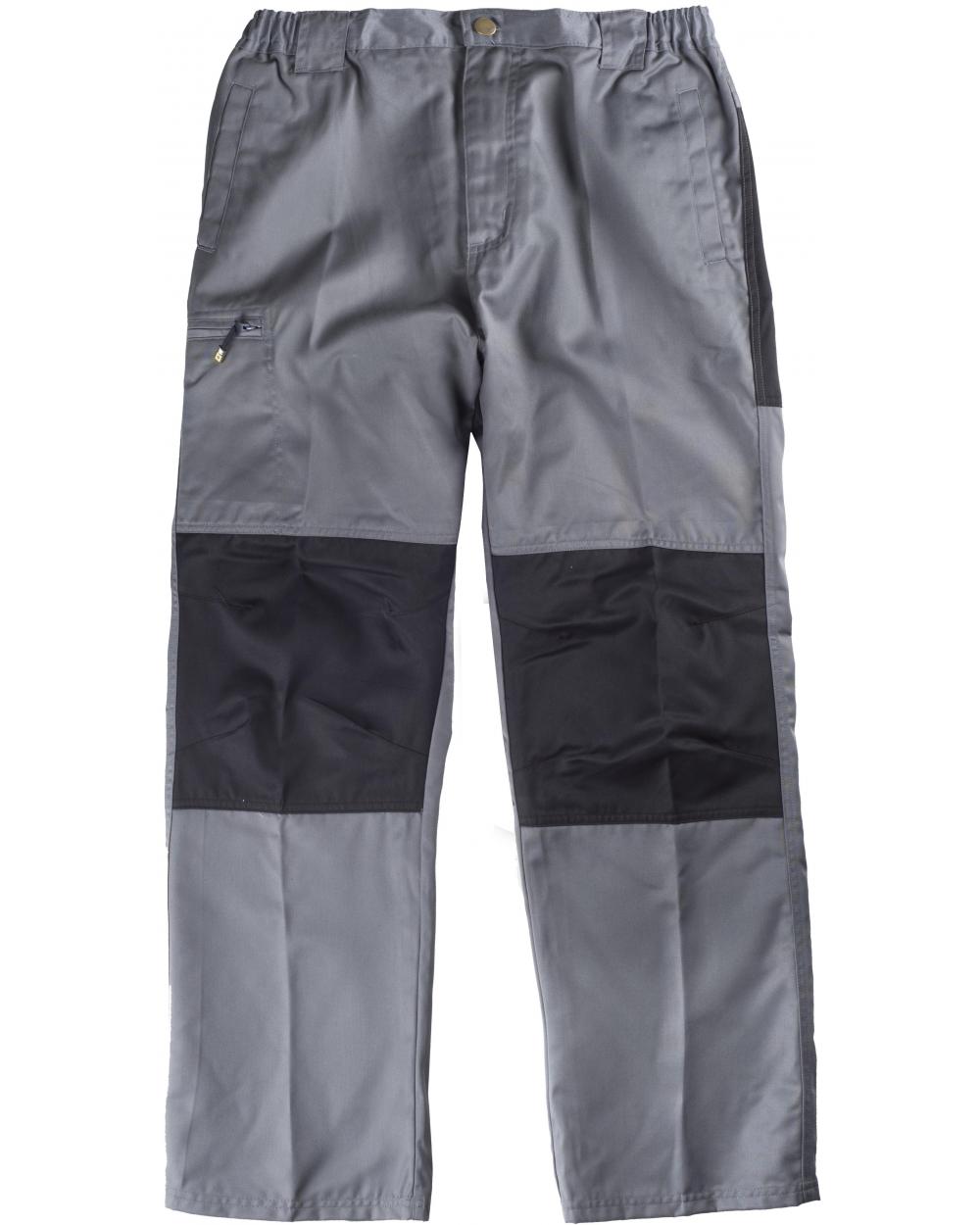 Comprar Pantalon de trabajo combinado B1411 Gris+Negro workteam delante