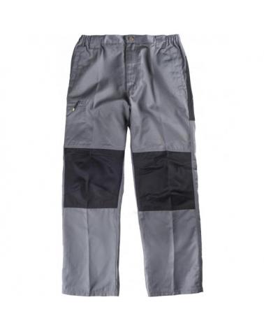 Comprar Pantalon de trabajo combinado B1411 Gris+Negro workteam delante