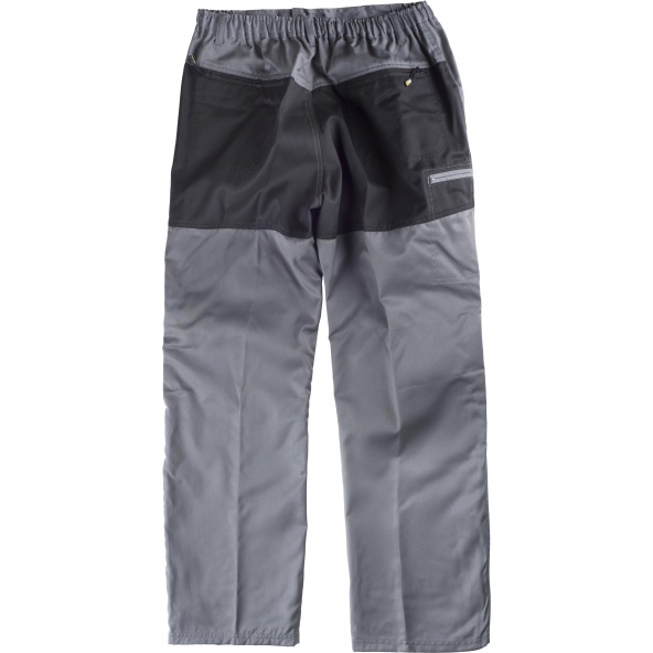 Pantalon de trabajo combinado B1411 Gris+Negro workteam atrás barato