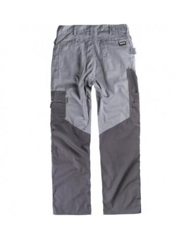 Pantalon de trabajo multibolsillos B1415 Gris Claro+Gris Oscuro workteam atrás barato