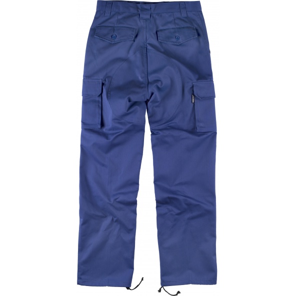 Pantalon de trabajo con refuerzos B1416 Azulina workteam atrás barato
