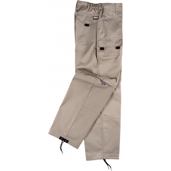 Comprar Pantalon de trabajo desmontable B1420 Beige workteam lado