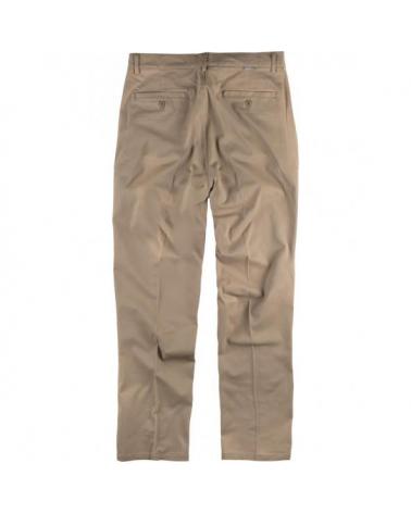 Pantalon de trabajo tejido elastico algodon B1422 Beige workteam atrás barato