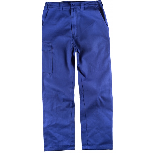 Comprar Pantalon multibolsillos de algodon B1455 Azulina workteam delante