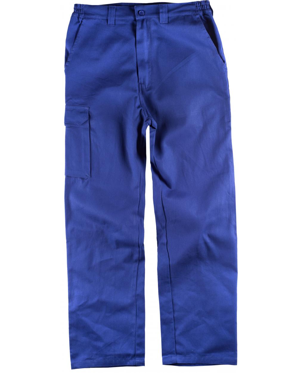 Comprar Pantalon multibolsillos de algodon B1455 Azulina workteam delante