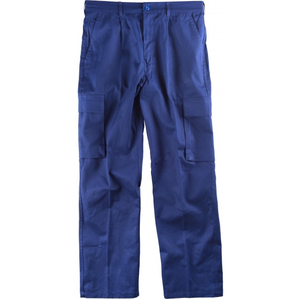 Comprar Pantalon de trabajo de algodon B1456 Azulina workteam delante