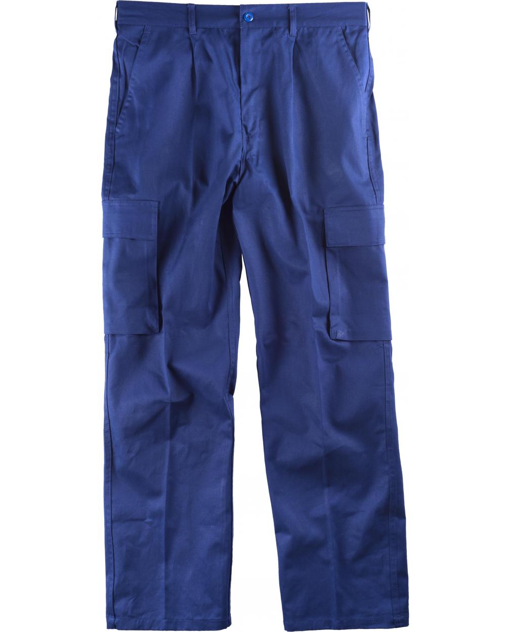 Comprar Pantalon de trabajo de algodon B1456 Azulina workteam delante