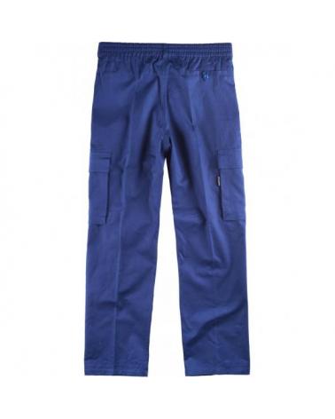 Pantalon de trabajo de algodon B1456 Azulina workteam atrás barato