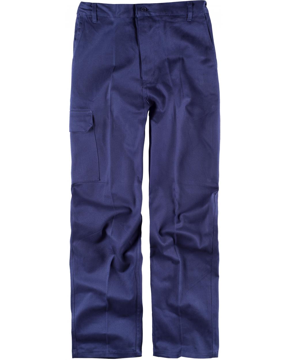 Comprar Pantalon de trabajo de algodon B1457 Marino workteam delante