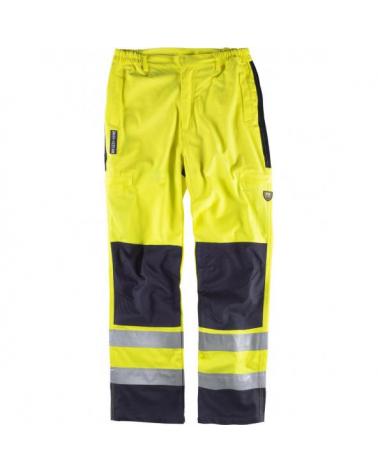 Comprar Pantalon ignifugo y antiestatico certificado B1492 Amarillo AV+Marino workteam delante