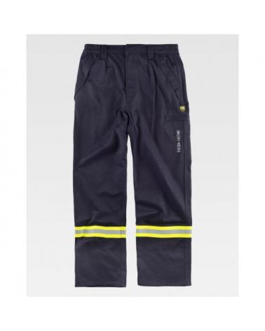 Comprar Pantalon ignifugo y antiestatico certificado B1498 Gris Oscuro workteam delante