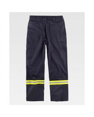 Pantalon ignifugo y antiestatico certificado B1498 Gris Oscuro workteam atrás barato