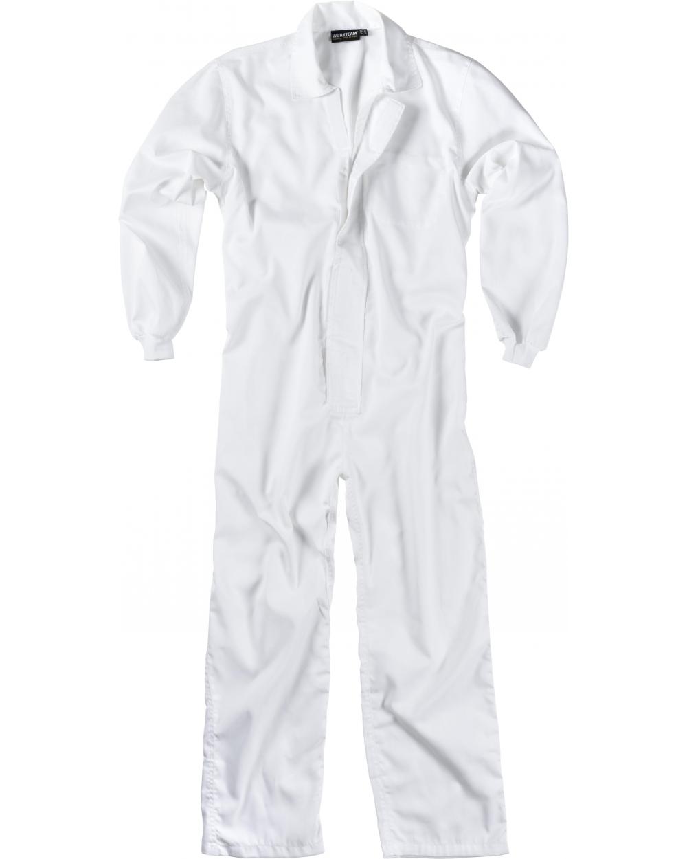 Comprar Buzo para alimentacion B3010 Blanco workteam delante