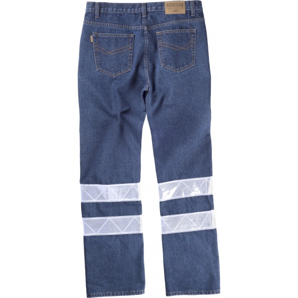 Pantalon vaquero B4007 Vaquero workteam atrás barato