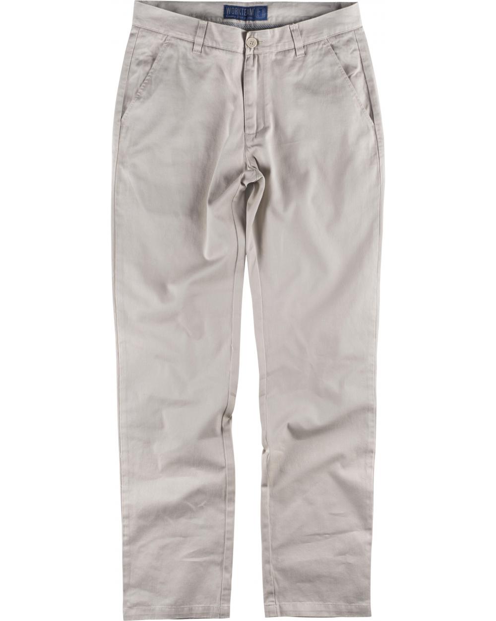 Comprar Pantalon algodon B4020 Beige workteam delante