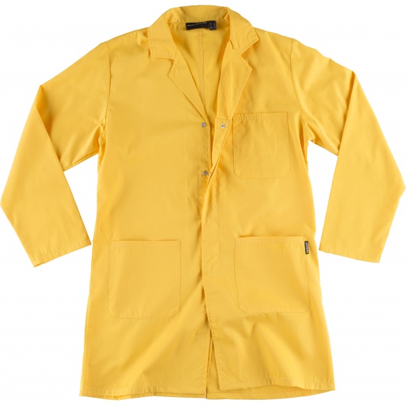 Comprar Bata unisex con corchetes B6700 Amarillo workteam delante