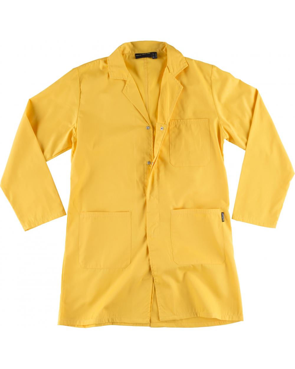 Comprar Bata unisex con corchetes B6700 Amarillo workteam delante