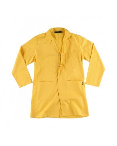 Comprar Bata unisex con corchetes B6700 Amarillo workteam delante